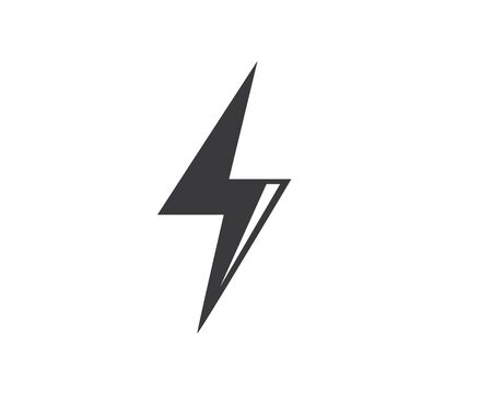 flash power thunder illustration vector templateのイラスト素材