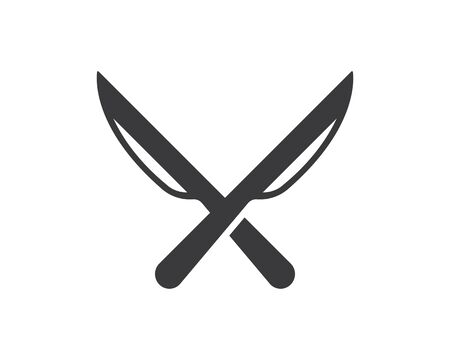 knife logo vector icon illustration templateのイラスト素材
