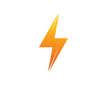 flash power thunder illustration vector templateのイラスト素材