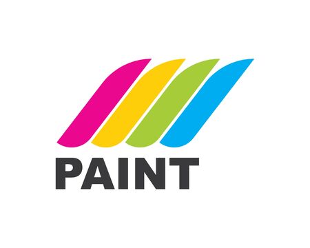 color paint logo icon vector illustration design のイラスト素材