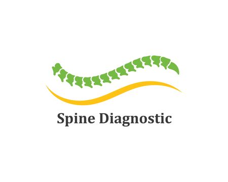 Spine diagnostics icon template vector illustration designのイラスト素材