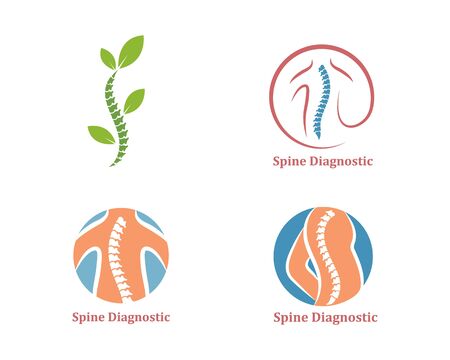 Spine diagnostics icon template vector illustration designのイラスト素材