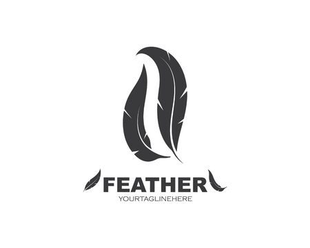 feather icon illustration vector template designのイラスト素材