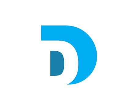 d letter logo icon illustration vector designのイラスト素材
