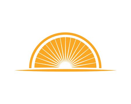 sun ilustration logo vector icon templateのイラスト素材