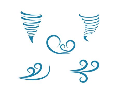 wind icon logo vector illustration designのイラスト素材
