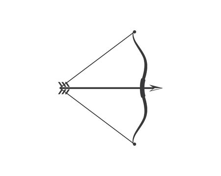Arrow archery icon vector illustration Logo Template designのイラスト素材