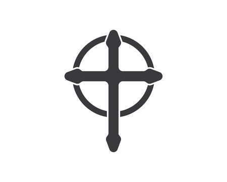 cross icon vector illustration design templateのイラスト素材