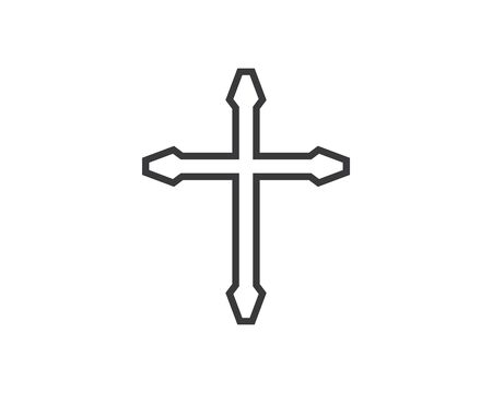 cross icon vector illustration design templateのイラスト素材