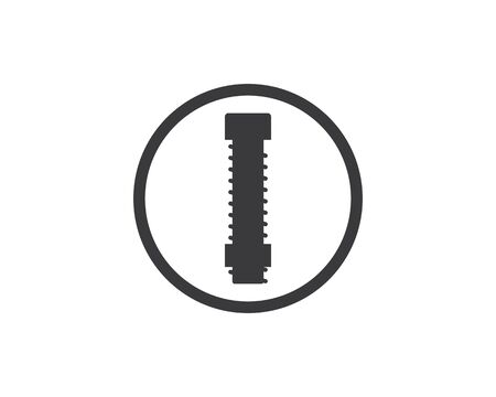 nut and screw icon vector illustration design templateのイラスト素材