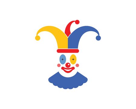 clown illustration vector icon design templateのイラスト素材