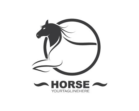 Horse Logo Template Vector illustration designのイラスト素材