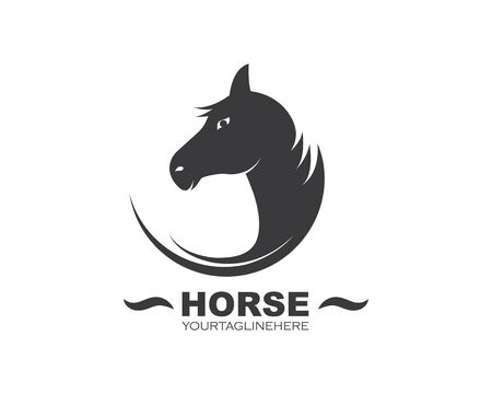 Horse Logo Template Vector illustration designのイラスト素材