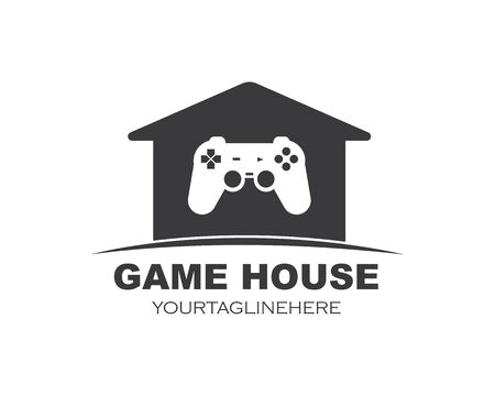 video game controller logo icon vector illustration designのイラスト素材