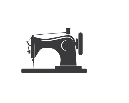 sewing machine icon logo vector illustrationのイラスト素材