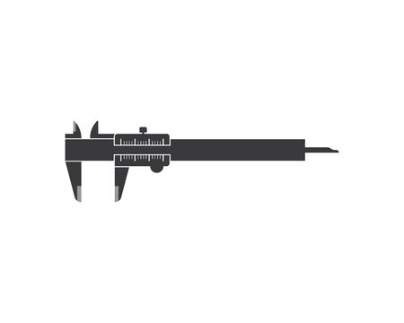 caliper logo icon vector illustration design templateのイラスト素材