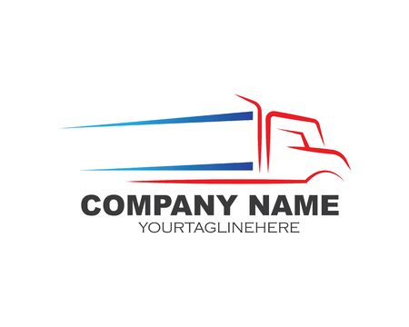 truck icon logo vector illustration design templateのイラスト素材