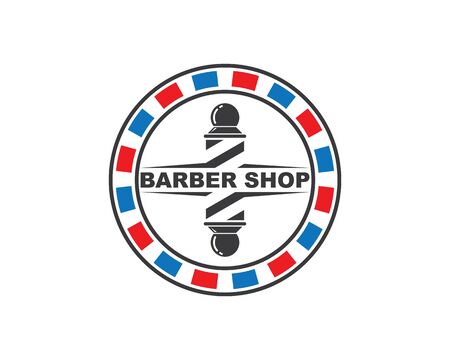 barber shop icon logo vector icon templateのイラスト素材
