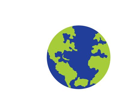 earth icon vector logo illustration designのイラスト素材