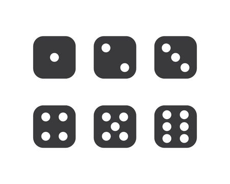 dice cubes icon vector illustration design templateのイラスト素材