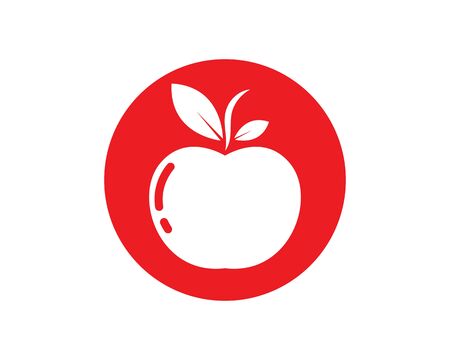 Apple logo icon vector illustration design templateのイラスト素材