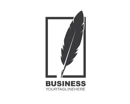 feather icon illustration vector template designのイラスト素材