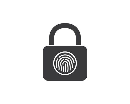 finger lock technology vector icon illustration designのイラスト素材