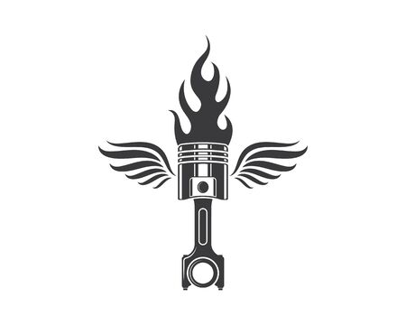 piston vector icon illustration design templateのイラスト素材