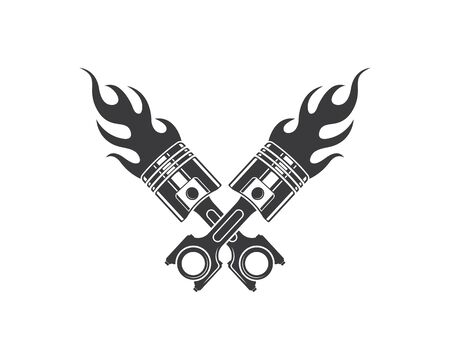 piston vector icon illustration design templateのイラスト素材