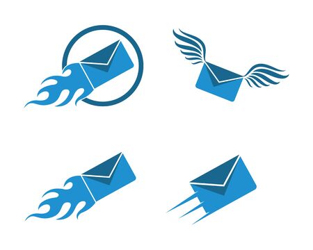 mail icon vector illustration design templateのイラスト素材
