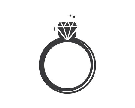 ring diamond vector illustration design templateのイラスト素材