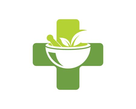 pharmacy logo icon vector illustration design templateのイラスト素材