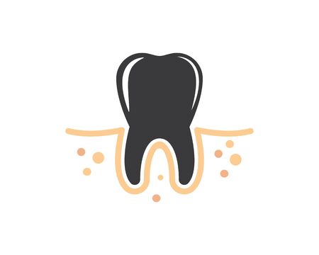 tooth  vector illustration design templateのイラスト素材