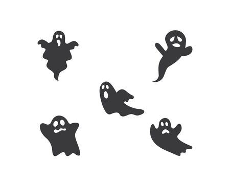 ghost  logo vector template illustration designのイラスト素材