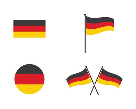 germany flag vector illustration design templateのイラスト素材