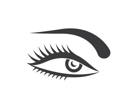 Eye icon Logo vector Template illustration designのイラスト素材