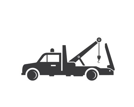 tow truck vector icon logo design templateのイラスト素材