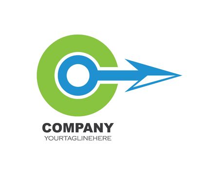 Arrow vector illustration icon Logo of delivery and logistic  business Template designのイラスト素材