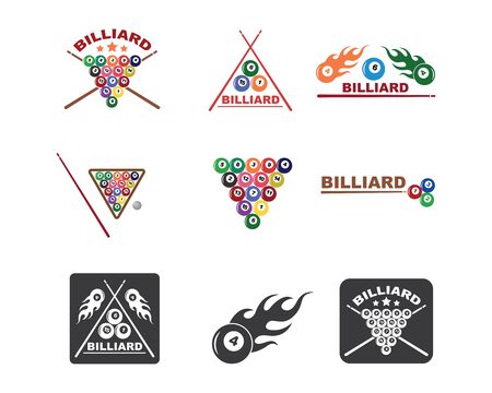 billiard balls icon vector illustration design templateのイラスト素材