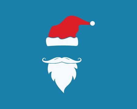 santa claus hat vector icon illustration design templateのイラスト素材