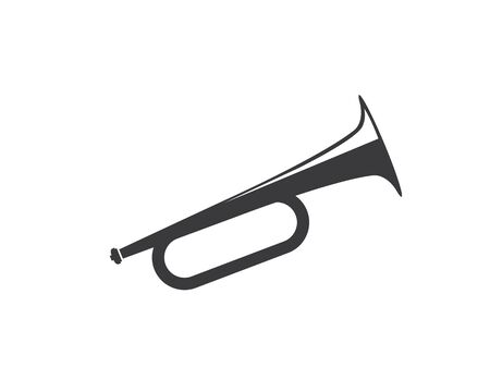trumpet icon vector illustration design templateのイラスト素材
