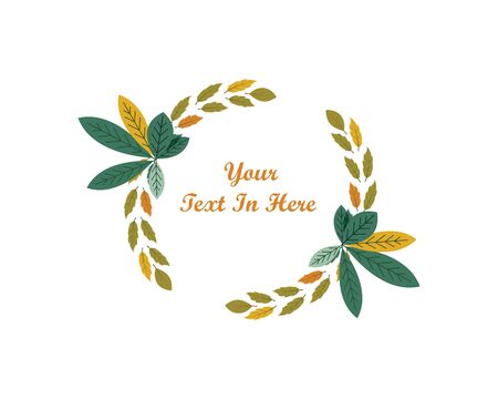 leaf decoration vector illustration background  designのイラスト素材