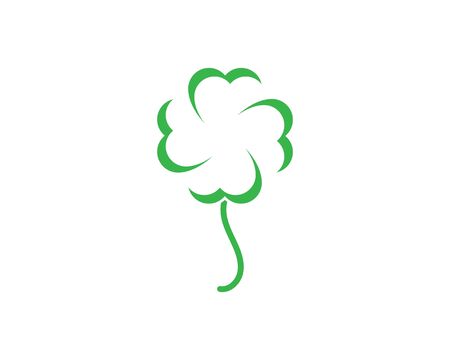 clover leaf vector icon illustration design templateのイラスト素材