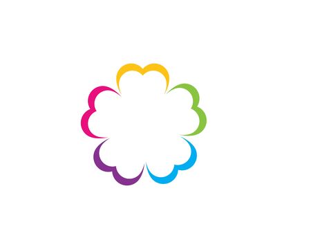 flower icon vector illustration design templateのイラスト素材
