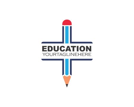 pencil vector illustration icon and logo of education designのイラスト素材