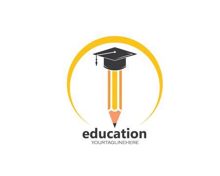 pencil vector illustration icon and logo of education designのイラスト素材