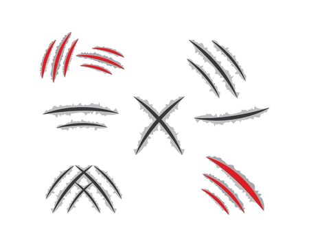 claw,scratches vector illustration designのイラスト素材