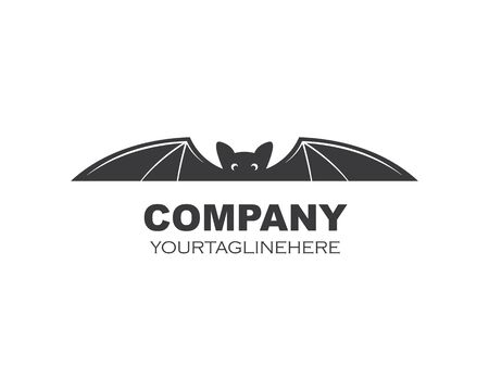 bat ilustration vector icon logo templateのイラスト素材