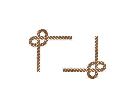 rope border vector illustration design templateのイラスト素材