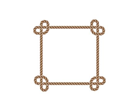 rope border vector illustration design templateのイラスト素材
